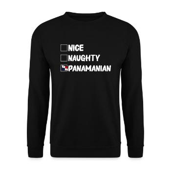 Panama Flag Panamanian Panama Flag - Unisex Sweatshirt - black - Front - Alina (178cm) & Michal (187cm)