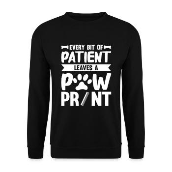 Hundefrisör und Hundepflege - Unisex Pullover - Schwarz - Vorne - Alina (178cm) & Michal (187cm)