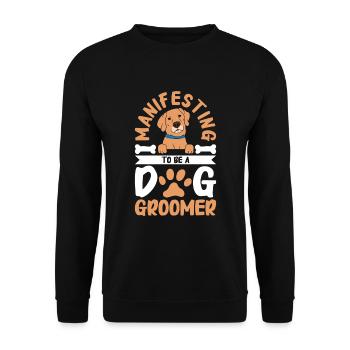 Hundefrisör und Hundepflege - Unisex Pullover - Schwarz - Vorne - Alina (178cm) & Michal (187cm)
