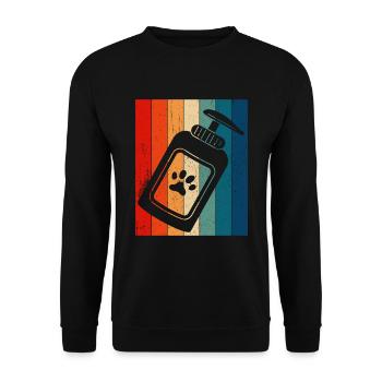 Hundefrisör und Hundepflege - Unisex Pullover - Schwarz - Vorne - Alina (178cm) & Michal (187cm)