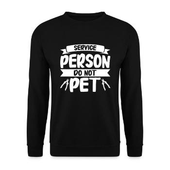 Hundefrisör und Hundepflege - Unisex Pullover - Schwarz - Vorne - Alina (178cm) & Michal (187cm)