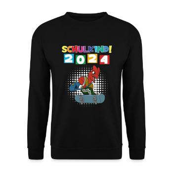 Inscription scolaire 2024 de l’école de la rentrée scolaire - Sweat-shirt Unisexe - noir - Devant - Alina (178cm) & Michal (187cm)