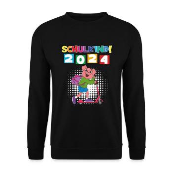 Inscription scolaire 2024 de l’école de la rentrée scolaire - Sweat-shirt Unisexe - noir - Devant - Alina (178cm) & Michal (187cm)