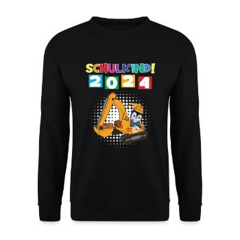 Inscription scolaire 2024 de l’école de la rentrée scolaire - Sweat-shirt Unisexe - noir - Devant - Alina (178cm) & Michal (187cm)