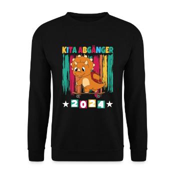 Daycare Leavers 2024 School Enrollment 2024 - Unisex Sweatshirt - black - Front - Alina (178cm) & Michal (187cm)