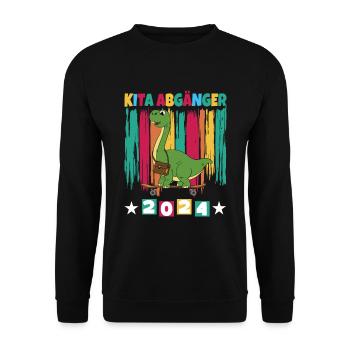 Daycare Leavers 2024 School Enrollment 2024 - Unisex Sweatshirt - black - Front - Alina (178cm) & Michal (187cm)