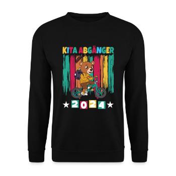 Daycare Leavers 2024 School Enrollment 2024 - Unisex Sweatshirt - black - Front - Alina (178cm) & Michal (187cm)