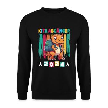 Daycare Leavers 2024 School Enrollment 2024 - Unisex Sweatshirt - black - Front - Alina (178cm) & Michal (187cm)