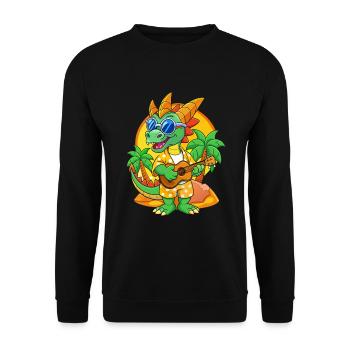 Lunettes de soleil de plage d’été de dessin animé de dragon drôle - Sweat-shirt Unisexe - noir - Devant - Alina (178cm) & Michal (187cm)