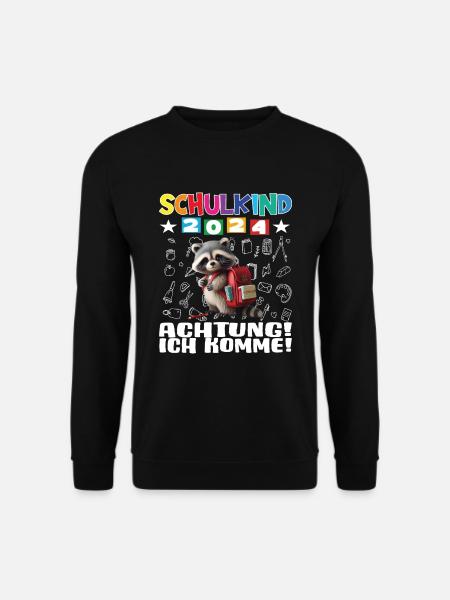 Schulkind 2024 Einschulung Schulanfang - Unisex Pullover - Schwarz