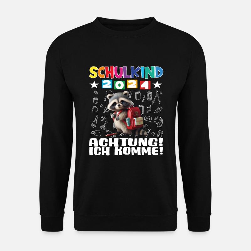 Schulkind 2024 Einschulung Schulanfang - Unisex Pullover - Schwarz