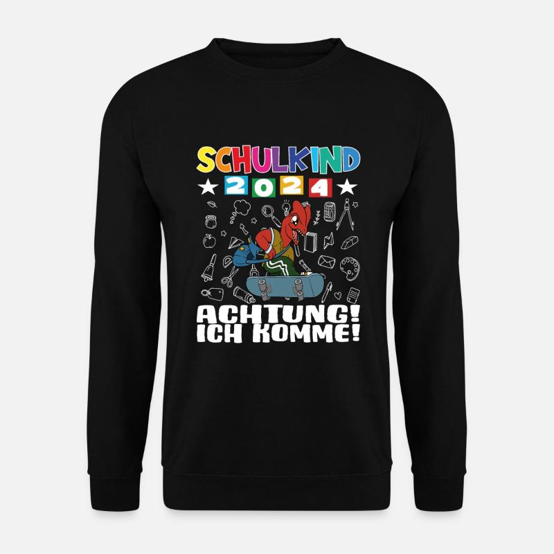 Schulkind 2024 Einschulung Schulanfang - Unisex Pullover - Schwarz