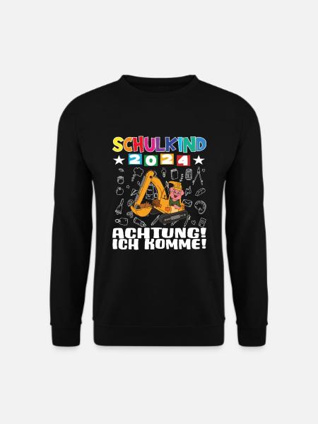 Schulkind 2024 Einschulung Schulanfang - Unisex Pullover - Schwarz