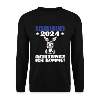 Inscription scolaire 2024 de l’école de la rentrée scolaire - Sweat-shirt Unisexe - noir - Devant - Alina (178cm) & Michal (187cm)
