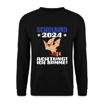 Inscription scolaire 2024 de l’école de la rentrée scolaire - Sweat-shirt Unisexe - noir - Devant - Alina (178cm) & Michal (187cm)