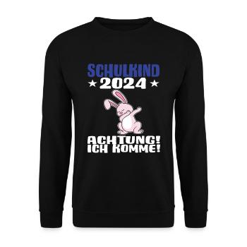 Inscription scolaire 2024 de l’école de la rentrée scolaire - Sweat-shirt Unisexe - noir - Devant - Alina (178cm) & Michal (187cm)
