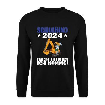 Inscription scolaire 2024 de l’école de la rentrée scolaire - Sweat-shirt Unisexe - noir - Devant - Alina (178cm) & Michal (187cm)
