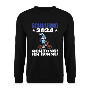 Inscription scolaire 2024 de l’école de la rentrée scolaire - Sweat-shirt Unisexe - noir - Devant - Alina (178cm) & Michal (187cm)