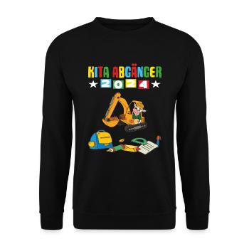 Sortants de la garderie 2024 Inscription à l’école 2024 - Sweat-shirt Unisexe - noir - Devant - Alina (178cm) & Michal (187cm)