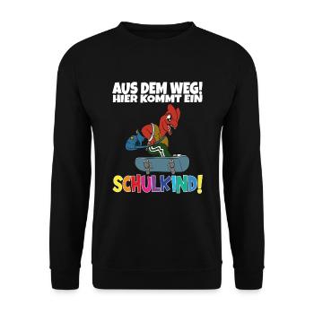 Inscription scolaire 2024 de l’école de la rentrée scolaire - Sweat-shirt Unisexe - noir - Devant - Alina (178cm) & Michal (187cm)