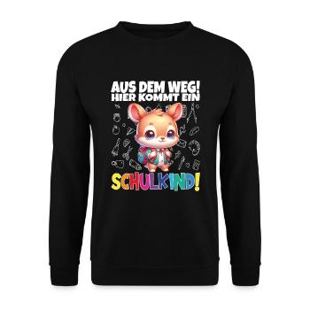 Inscription scolaire 2024 de l’école de la rentrée scolaire - Sweat-shirt Unisexe - noir - Devant - Alina (178cm) & Michal (187cm)