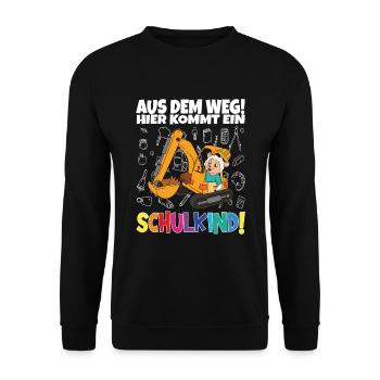 Inscription scolaire 2024 de l’école de la rentrée scolaire - Sweat-shirt Unisexe - noir - Devant - Alina (178cm) & Michal (187cm)