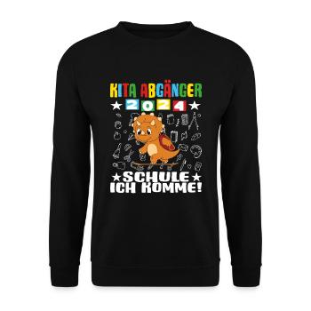 Daycare Leavers 2024 School Enrollment 2024 - Unisex Sweatshirt - black - Front - Alina (178cm) & Michal (187cm)