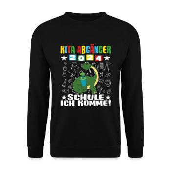 Daycare Leavers 2024 School Enrollment 2024 - Unisex Sweatshirt - black - Front - Alina (178cm) & Michal (187cm)