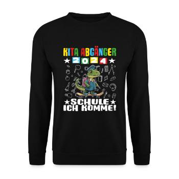 Daycare Leavers 2024 School Enrollment 2024 - Unisex Sweatshirt - black - Front - Alina (178cm) & Michal (187cm)