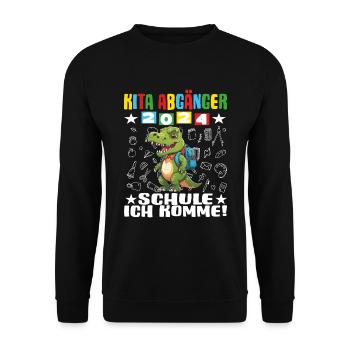 Daycare Leavers 2024 School Enrollment 2024 - Unisex Sweatshirt - black - Front - Alina (178cm) & Michal (187cm)