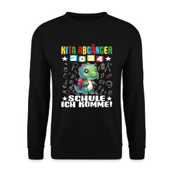 Daycare Leavers 2024 School Enrollment 2024 - Unisex Sweatshirt - black - Front - Alina (178cm) & Michal (187cm)