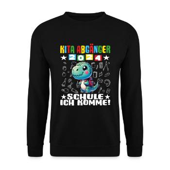 Daycare Leavers 2024 School Enrollment 2024 - Unisex Sweatshirt - black - Front - Alina (178cm) & Michal (187cm)