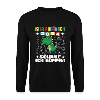 Daycare Leavers 2024 School Enrollment 2024 - Unisex Sweatshirt - black - Front - Alina (178cm) & Michal (187cm)