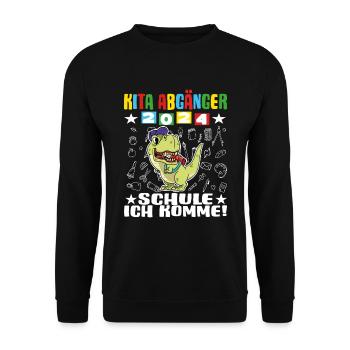 Daycare Leavers 2024 School Enrollment 2024 - Unisex Sweatshirt - black - Front - Alina (178cm) & Michal (187cm)