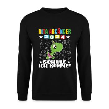 Daycare Leavers 2024 School Enrollment 2024 - Unisex Sweatshirt - black - Front - Alina (178cm) & Michal (187cm)