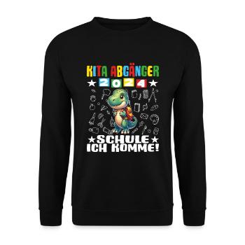 Daycare Leavers 2024 School Enrollment 2024 - Unisex Sweatshirt - black - Front - Alina (178cm) & Michal (187cm)