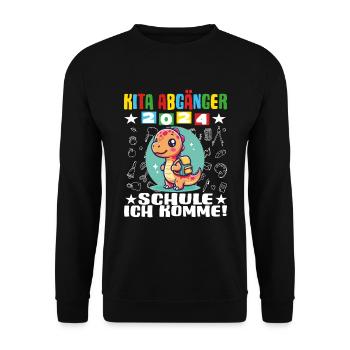 Daycare Leavers 2024 School Enrollment 2024 - Unisex Sweatshirt - black - Front - Alina (178cm) & Michal (187cm)
