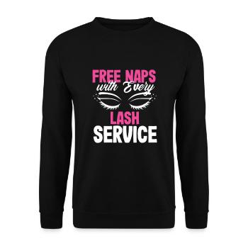Hautpflege Kosmetikerin Kosmetik - Unisex Pullover - Schwarz - Vorne - Alina (178cm) & Michal (187cm)