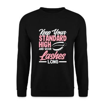 Hautpflege Kosmetikerin Kosmetik - Unisex Pullover - Schwarz - Vorne - Alina (178cm) & Michal (187cm)
