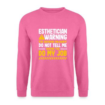 Hautpflege Kosmetikerin Kosmetik - Unisex Pullover - Pink - Vorne