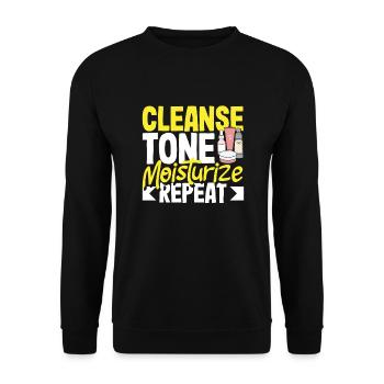 Hautpflege Kosmetikerin Kosmetik - Unisex Pullover - Schwarz - Vorne - Alina (178cm) & Michal (187cm)