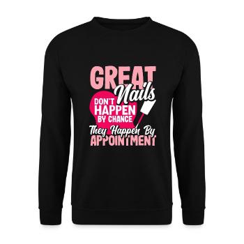 Hautpflege Kosmetikerin Kosmetik - Unisex Pullover - Schwarz - Vorne - Alina (178cm) & Michal (187cm)
