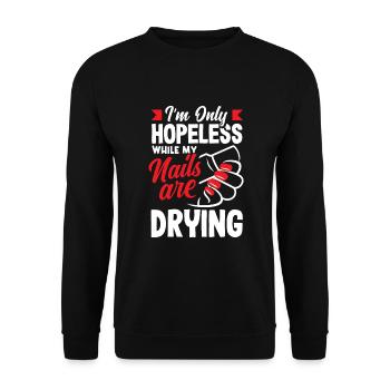 Hautpflege Kosmetikerin Kosmetik - Unisex Pullover - Schwarz - Vorne - Alina (178cm) & Michal (187cm)