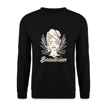 Hautpflege Kosmetikerin Kosmetik - Unisex Pullover - Schwarz - Vorne - Alina (178cm) & Michal (187cm)