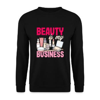 Hautpflege Kosmetikerin Kosmetik - Unisex Pullover - Schwarz - Vorne - Alina (178cm) & Michal (187cm)