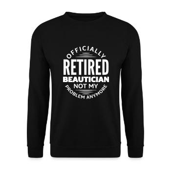 Hautpflege Kosmetikerin Kosmetik - Unisex Pullover - Schwarz - Vorne - Alina (178cm) & Michal (187cm)