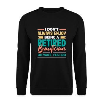 Hautpflege Kosmetikerin Kosmetik - Unisex Pullover - Schwarz - Vorne - Alina (178cm) & Michal (187cm)