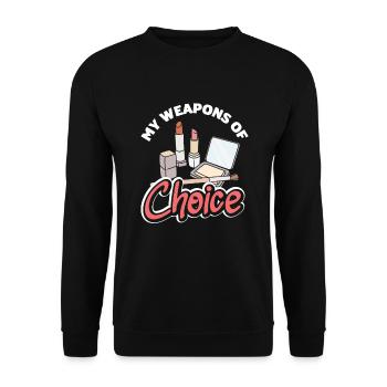 Hautpflege Kosmetikerin Kosmetik - Unisex Pullover - Schwarz - Vorne - Alina (178cm) & Michal (187cm)