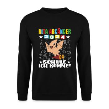 Daycare Leavers 2024 School Enrollment 2024 - Unisex Sweatshirt - black - Front - Alina (178cm) & Michal (187cm)