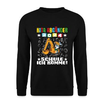Daycare Leavers 2024 School Enrollment 2024 - Unisex Sweatshirt - black - Front - Alina (178cm) & Michal (187cm)